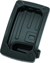 Load image into Gallery viewer, Kuryakyn Nova Curved Vertical Mount Side License Plate Holder Gloss Black - Powersports Haven