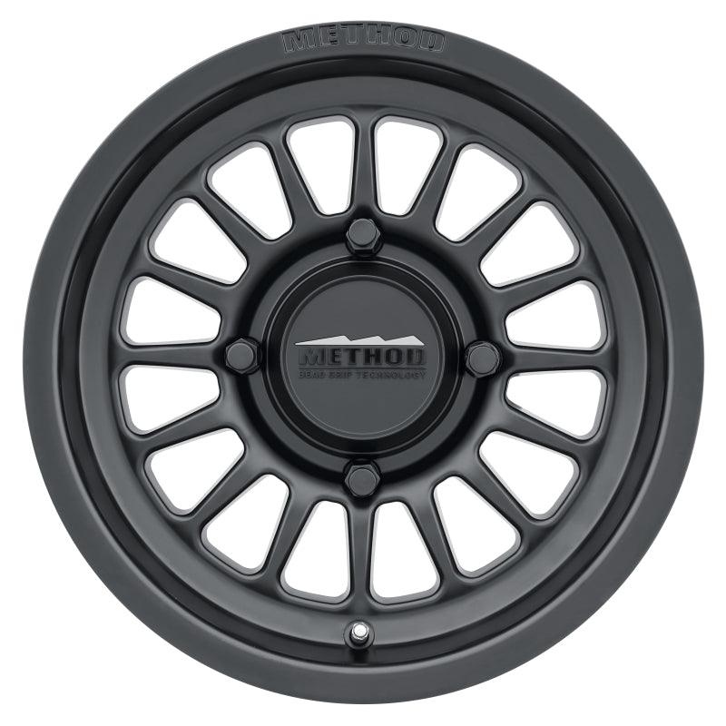 Method MR411 Bead Grip 15x7 / 4+3/13mm Offset / 4x156 / 132mm CB Matte Black Wheel - Powersports Haven
