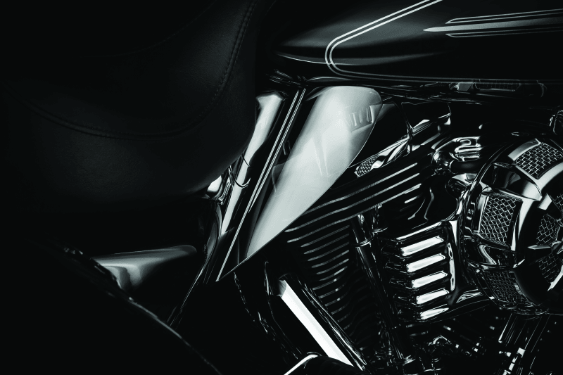 Kuryakyn Saddle Shields Heat Deflectors 09-Up Touring Smoke - Powersports Haven