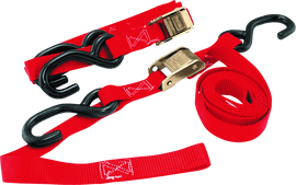 BikeMaster Tiedown Integrated Softhook - Red - Powersports Haven