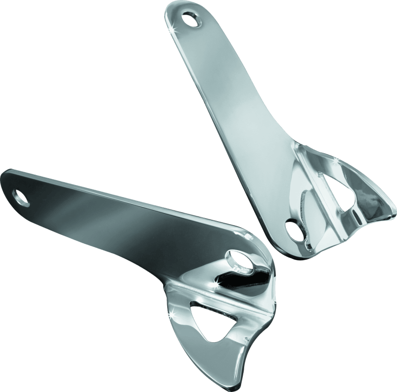 Kuryakyn Teardrop Tie Down Brackets 00-13 Touring Models Chrome - Powersports Haven