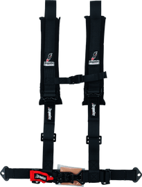 DragonFire Racing Harness- H-Style- 4-Point- 2in Youth- Black - Powersports Haven