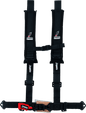 DragonFire Racing Harness- H-Style- 4-Point- 2in Youth- Black - Powersports Haven