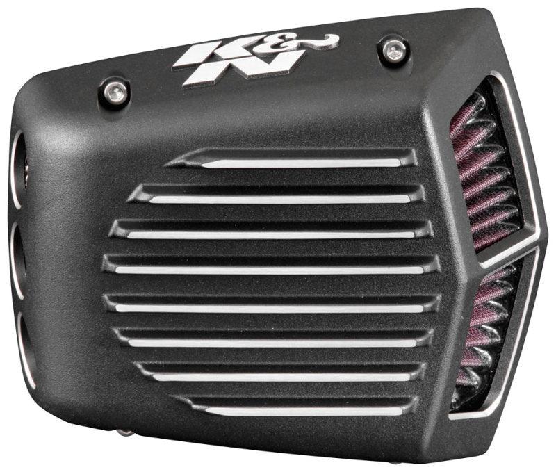 K&N Street Metal Intake System for 01-16 Harley Davidson Softail/Dyna - Shaker Black - Powersports Haven