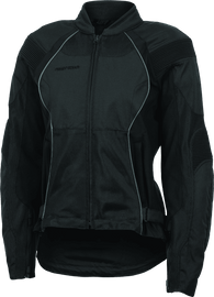 FIRSTGEAR Reflex Mesh Jacket Black - Women Large - Powersports Haven