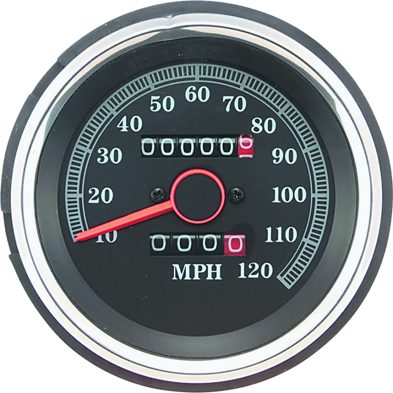 Bikers Choice L84-90XL 85-87 FXRS 87-90 FX Replacement Speedo Blk Face 120 Mph Repl H-D 67037-85A - Powersports Haven