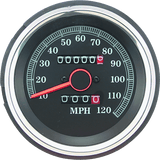 Bikers Choice L84-90XL 85-87 FXRS 87-90 FX Replacement Speedo Blk Face 120 Mph Repl H-D 67037-85A