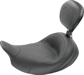 Mustang 08-21 Harley Electra Glide Std, Rd Glide ,Rd King, Str Glide Std Touring Solo Seat - Black - Powersports Haven