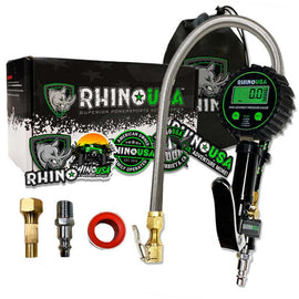 Rhino USA 200 Psi Digital Tire Inflator Gauge - Powersports Haven