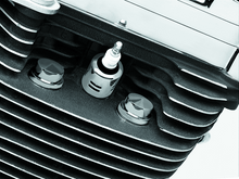 Load image into Gallery viewer, Kuryakyn Head Bolt Covers Peaked 87-Up Big Twin Chrome - Powersports Haven