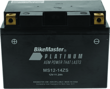 Load image into Gallery viewer, BikeMaster AGM Battery - MS12-14ZS - Powersports Haven