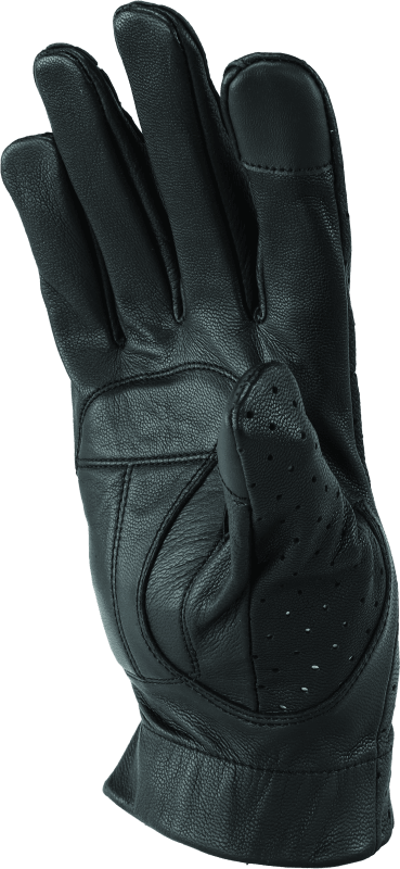 Kuryakyn Leather By River Road Tucson Leather Perforated Gloves Black - Small - Powersports Haven