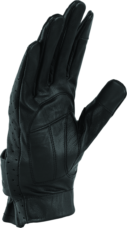 Kuryakyn Leather By River Road Tucson Leather Perforated Gloves Black - Small - Powersports Haven