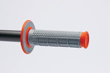 Load image into Gallery viewer, Renthal MX Dual Compound Grips Tapered 1/2 Waffle - Grey/ Orange - Powersports Haven