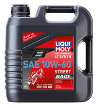 Load image into Gallery viewer, LIQUI MOLY 4L Motorbike 4T Synth SAE 10W60 Street Race - Powersports Haven