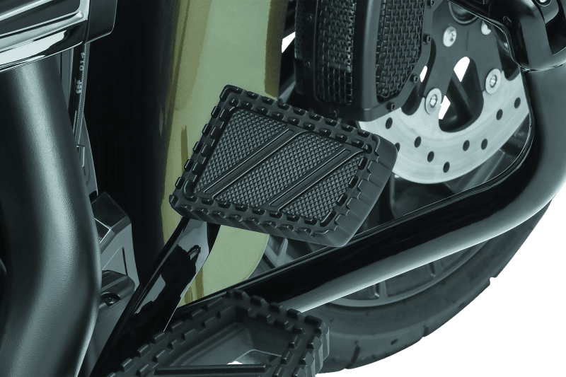 Kuryakyn Riot Brake Pedal Pad FL Models Satin Black - Powersports Haven