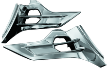 Load image into Gallery viewer, Kuryakyn Louvered Battery Box Covers 12-17 Honda GL1800 Chrome - Powersports Haven