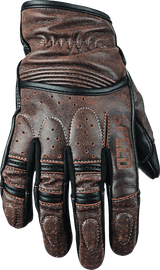 Speed and Strength Rust and Redemption Leather Gloves Brown - XL - Powersports Haven