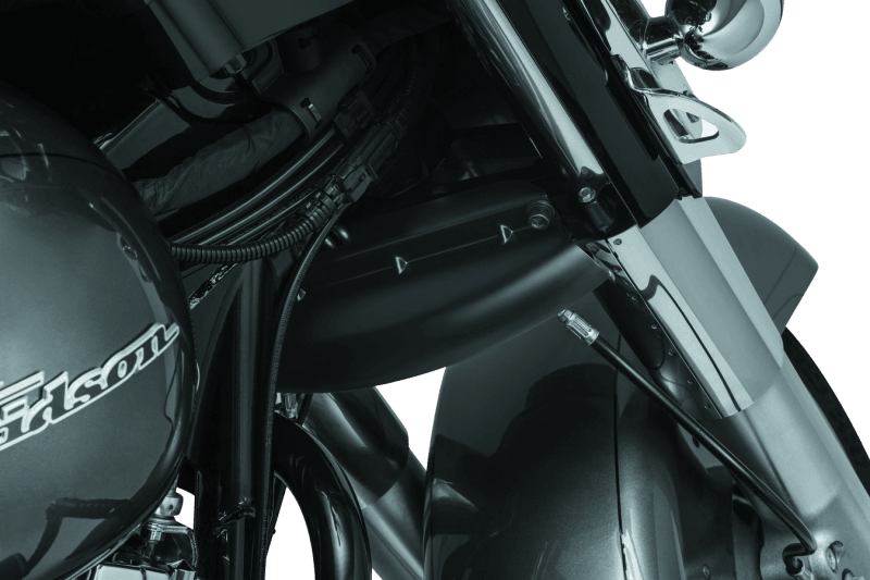 Kuryakyn Lower Triple Tree Wind Deflector Black - Powersports Haven