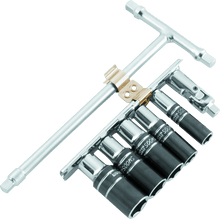 Load image into Gallery viewer, BikeMaster 1/4in Drive T-Handle Wrench Set - Metric 6-pt Sockets (8mm/10mm/12mm/13mm/14mm) - Powersports Haven