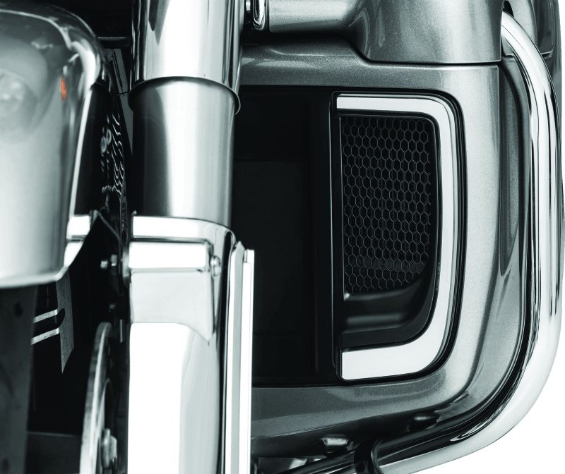 Kuryakyn Tracer Lower Fairing Grill Black - Powersports Haven