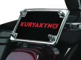 Kuryakyn License Frame & Backing Plate Set 4in X 7in Chrome - Powersports Haven
