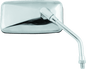 BikeMaster Universal Cruiser Mirror 10mm - Each - Stainless - Powersports Haven