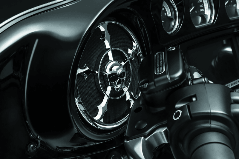 Kuryakyn Zombie Speaker Grill 14-Up Touring Chrome - Powersports Haven