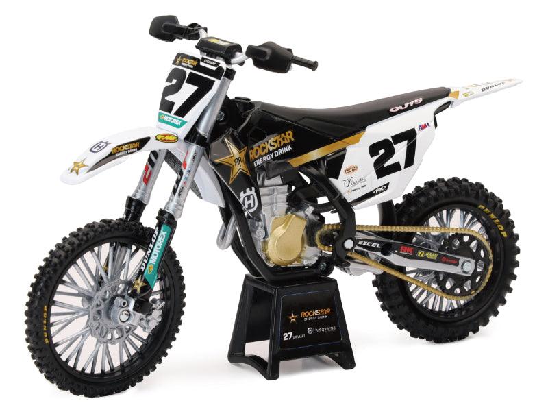 New Ray Toys Husqvarna Rockstar FC450 Team (Malcolm Stewart #27)/ Scale - 1:12 - Powersports Haven