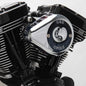 S&S Cycle 08-17 Touring/16-17 Softail Models Stealth Air Cleaner Kit w/ Chrome Mini Teardrop Cover - Powersports Haven