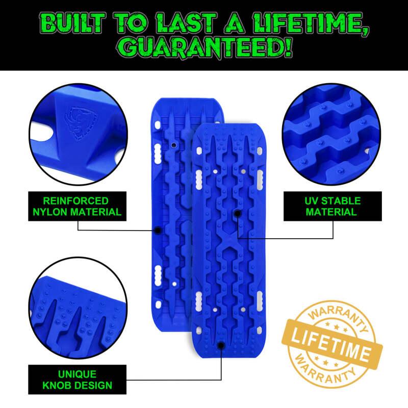 Rhino USA Recovery Traction Boards - Blue (Pair) - Powersports Haven