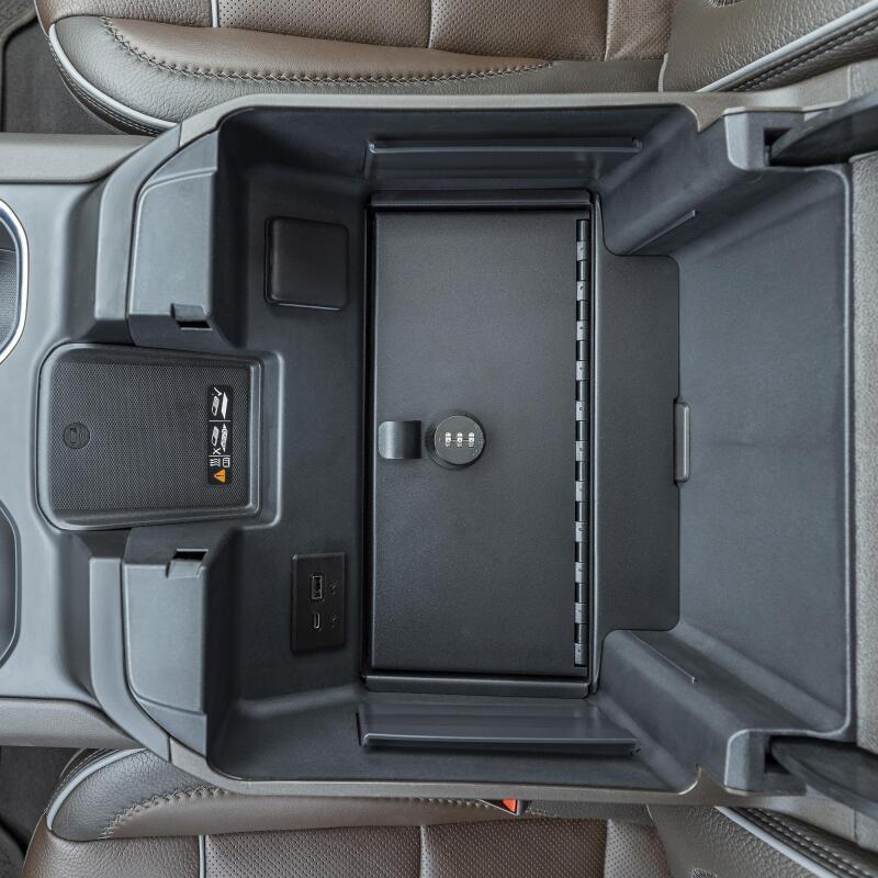 Tuffy Console Safe W/ Combo Lock For Chevrolet Silverado W/ Wireless Charging Pad Console - Powersports Haven