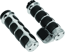 Load image into Gallery viewer, Kuryakyn Premium ISO Grip With Throttle Boss Dual Cable Chrome - Powersports Haven