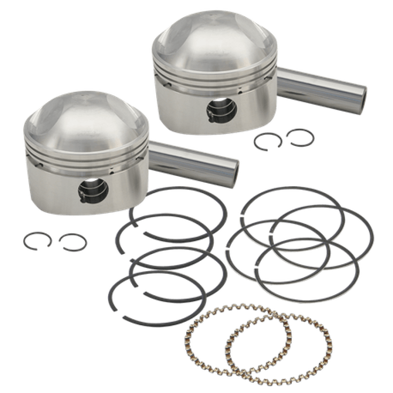 S&S Cycle 36-84 BT 3-7/16in x Up To 4-3/4in Stroke HC Piston Set - Standard - Powersports Haven