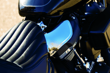 Load image into Gallery viewer, Kuryakyn Saddle Shields Heat Deflectors 18-Up Softail Models Smoke - Powersports Haven