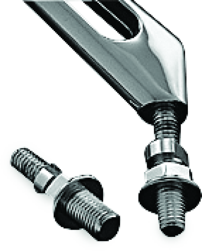 Kuryakyn Mirror Adapter Metric Chrome - Powersports Haven