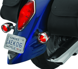 Kuryakyn Deep Dish Bezels With Red Lenses - Powersports Haven