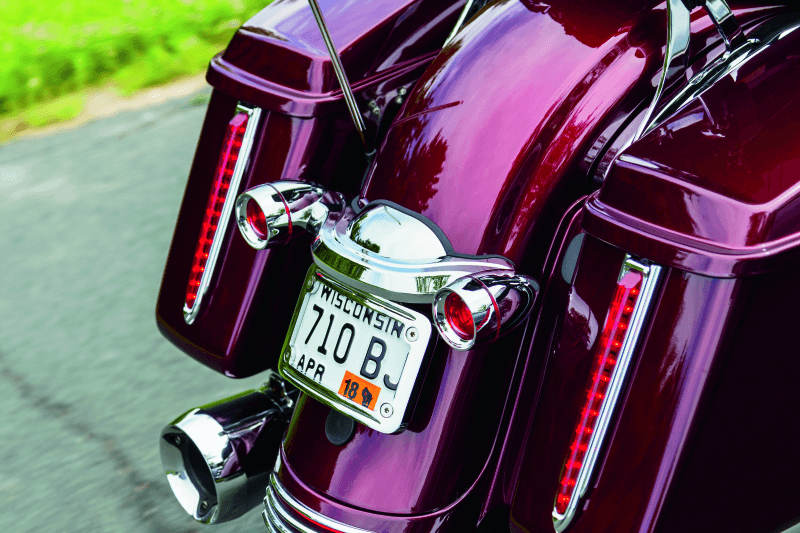 Kuryakyn Curved License Plate Mount Chrome - Powersports Haven