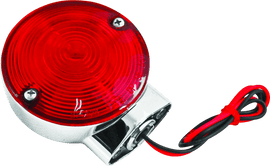 Bikers Choice 86-99 FLT FLST FXRT 2 Fillament Turn Signal Lamp W/Red lens Replaces H-D 68400-86 - Powersports Haven