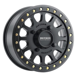 Method MR401 UTV Beadlock 15x6 / 5+1/53mm Offset / 4x136 / 106mm CB Matte Black Wheel - Powersports Haven