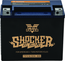 Load image into Gallery viewer, Twin Power YTX-20H Shocker Gel Battery Replaces H-D 65991-82B 310 CCA - Powersports Haven