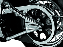 Load image into Gallery viewer, Kuryakyn Swingarm Cover Kit - Unlighted 00-07 Softail Models Chrome - Powersports Haven
