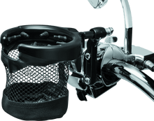 Load image into Gallery viewer, Kuryakyn Drink Holder With Basket Perch Mount Gloss Black - Powersports Haven