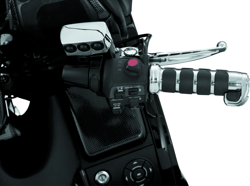 Kuryakyn ISO Grips For GL1800 With Heated Grips Chrome - Powersports Haven