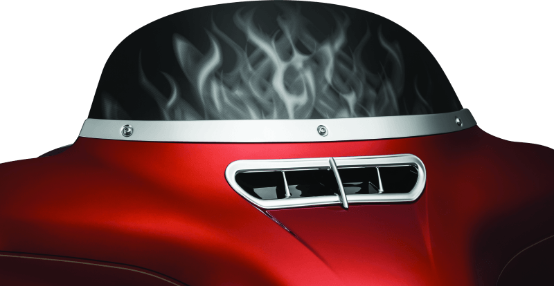 Kuryakyn Smooth Windshield Trim 14-Up Touring Chrome - Powersports Haven