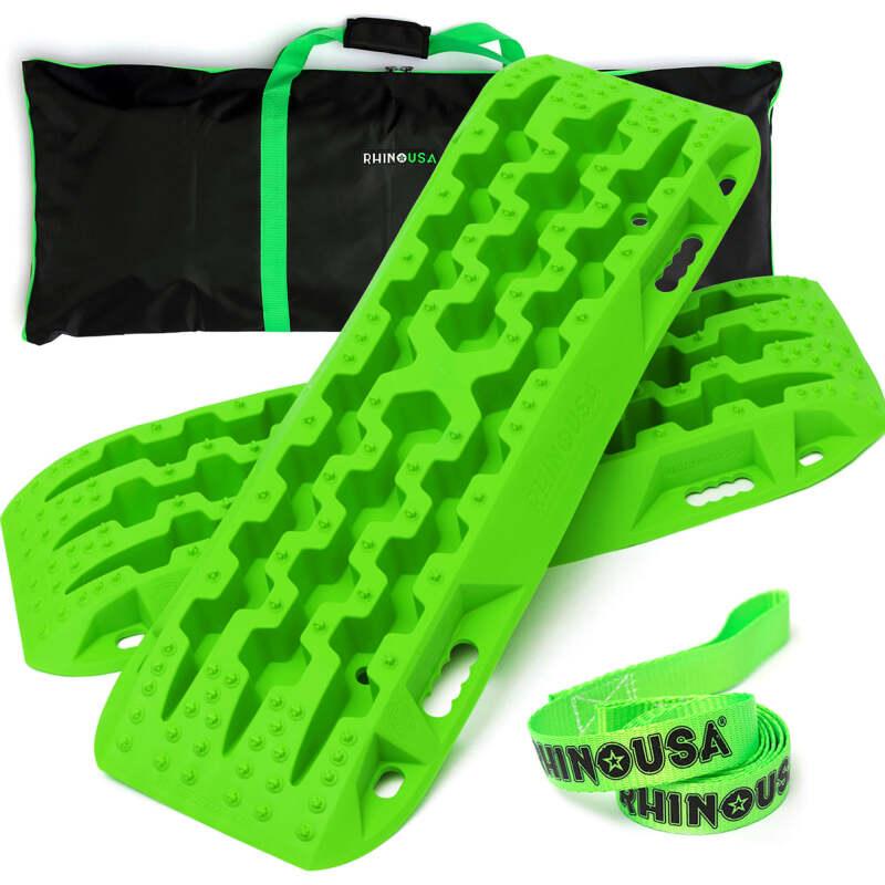 Rhino USA Recovery Traction Boards - Green (Pair) - Powersports Haven