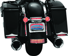 Load image into Gallery viewer, Kuryakyn Curved License Plate Mount Chrome - Powersports Haven