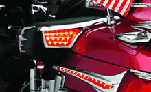 Load image into Gallery viewer, Kuryakyn L.E.D. Passenger Armrest Trim With Turn Signal 06-17 GL1800 Chrome - Powersports Haven