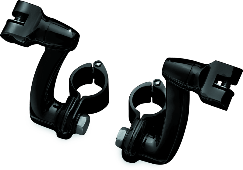 Kuryakyn Longhorn Offset Peg Mounts With 1-1/4inch Clamp Black - Powersports Haven