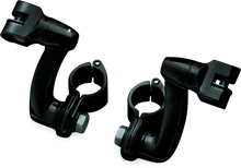 Load image into Gallery viewer, Kuryakyn Longhorn Offset Peg Mounts With 1-1/4inch Clamp Black - Powersports Haven